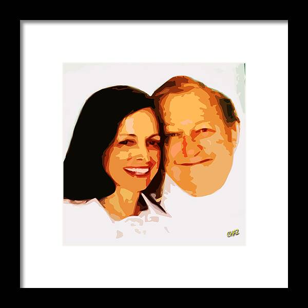 Happiness Framed Print featuring the painting Happy Couple by CHAZ Daugherty