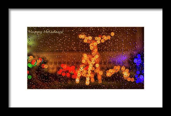 Seasonal Framed Print featuring the photograph Happy Holidays by Rob Davies