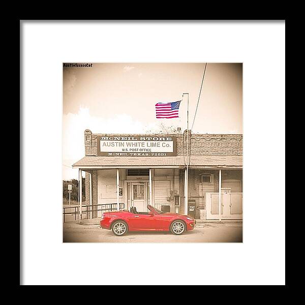 Amazingcars247 Framed Print featuring the photograph Happy #independenceday! #celebrate! by Austin Tuxedo Cat