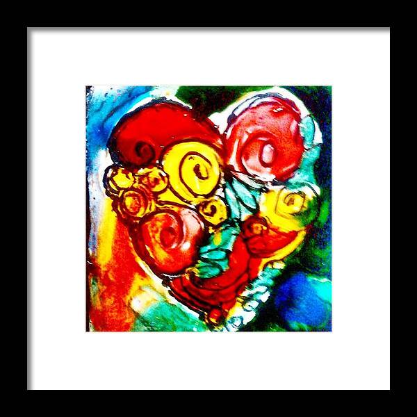 Heartart Framed Print featuring the photograph Happy Valentines Day Everyone!!! by Genevieve Esson