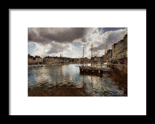 France Framed Print featuring the photograph Harbor at Honfleur by Joe Bonita