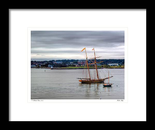 Boats Framed Print featuring the photograph Harbor Ships by Richard Bean