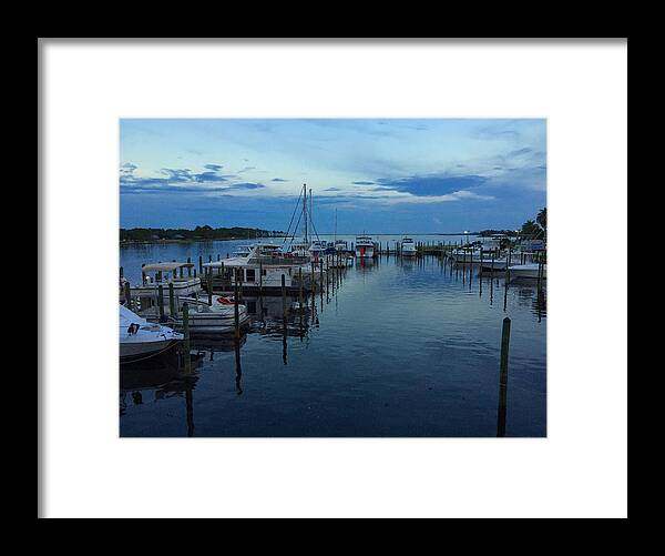 Harbour Framed Print featuring the photograph Harbour Nights by Richie Parks
