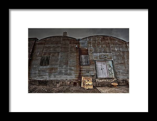 Abandoned Framed Print featuring the photograph Hardisty Street Warehouse by Jakub Sisak