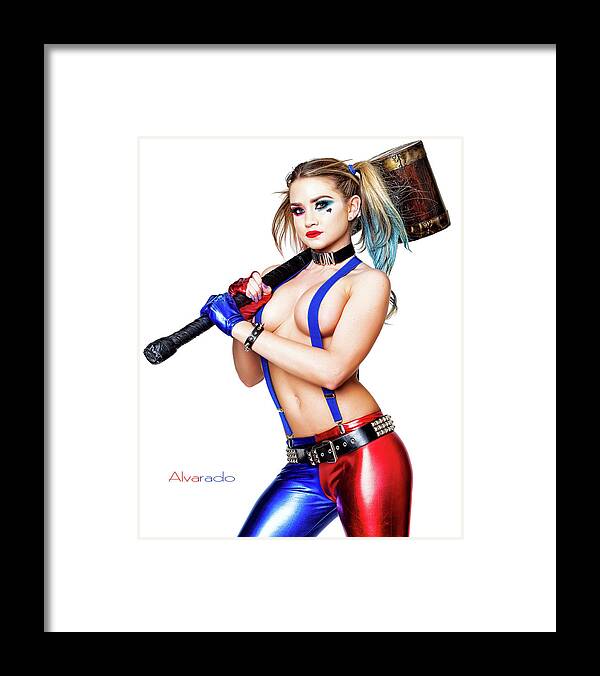Harley Framed Print featuring the photograph Harley and her Hammer by Robert Alvarado