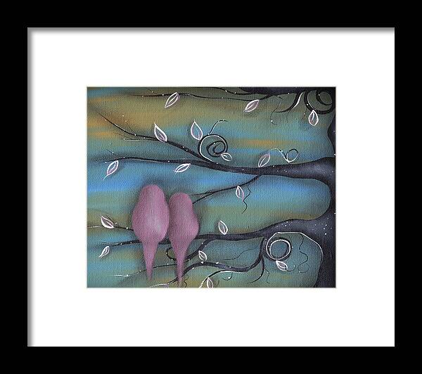 Whimsical Tree Framed Print featuring the painting Harumi Tree by Abril Andrade