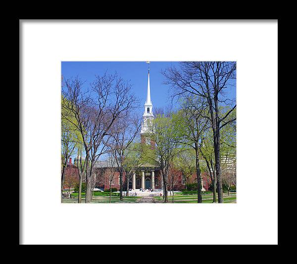 Harvard Memorial Church Framed Print featuring the photograph Harvard Memorial Church by Mitch Cat