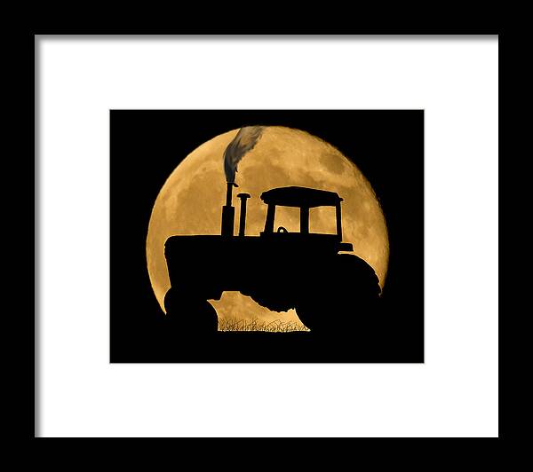 Harvest Moon Framed Print featuring the photograph Harvest Moon by Shane Bechler
