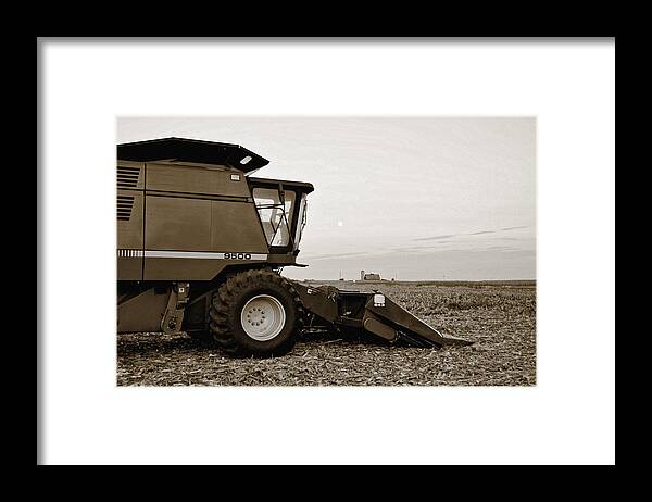 Harvest Moon Framed Print featuring the photograph Harvest Moon by Tom Druin