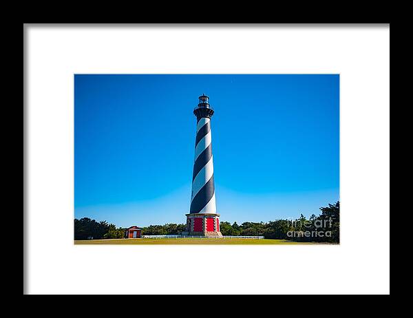 Hatteras Lighthouse Framed Print featuring the photograph Outer Banks OBX #5 by Buddy Morrison