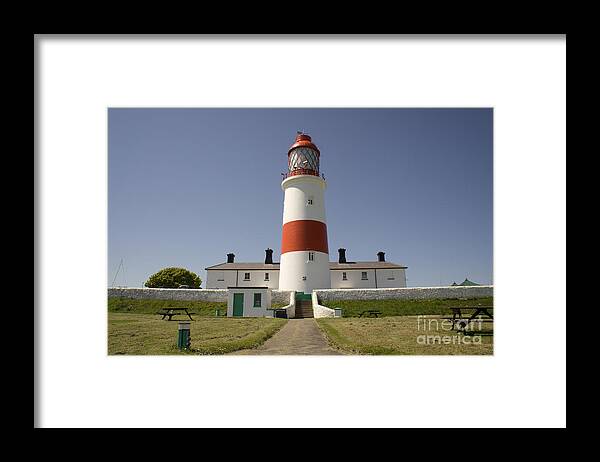Lighthouse Framed Print featuring the photograph Haunted Lighthouse. by Elena Perelman