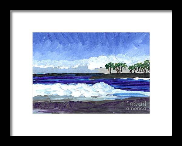 Aceo Framed Print featuring the painting Hawaii 6 by Helena M Langley