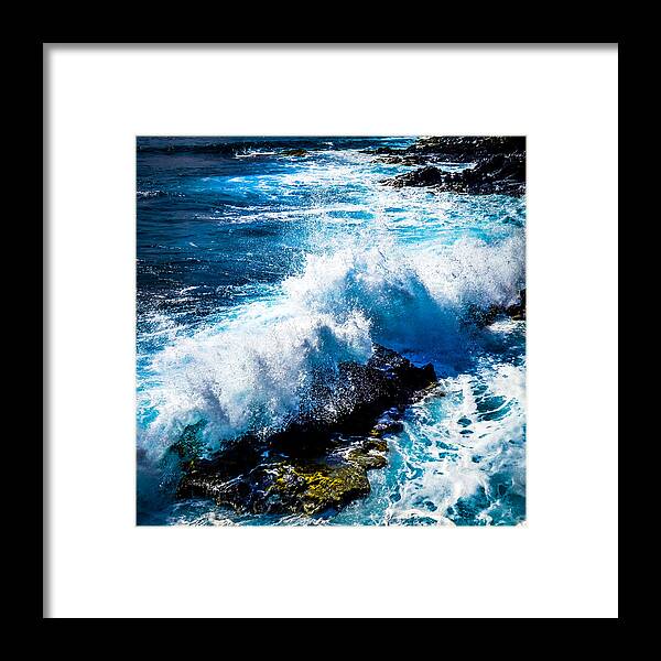 Hawaii Framed Print featuring the photograph Hawaii Splash by Pamela Newcomb