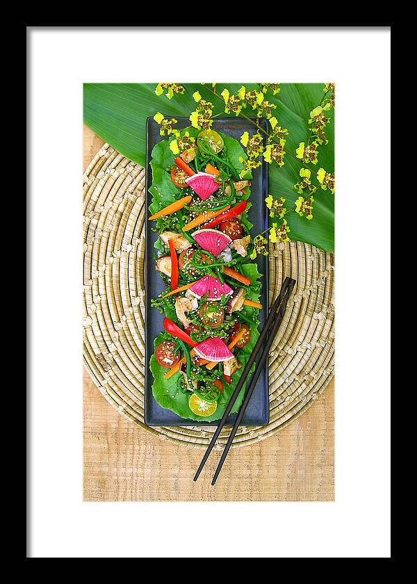 Pahole Framed Print featuring the photograph Hawaii Pahole Fern Salad by James Temple