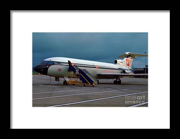 G-arpk Framed Print featuring the photograph Hawker Siddeley HS121 1C Trident, British European Airways BEA by Wernher Krutein