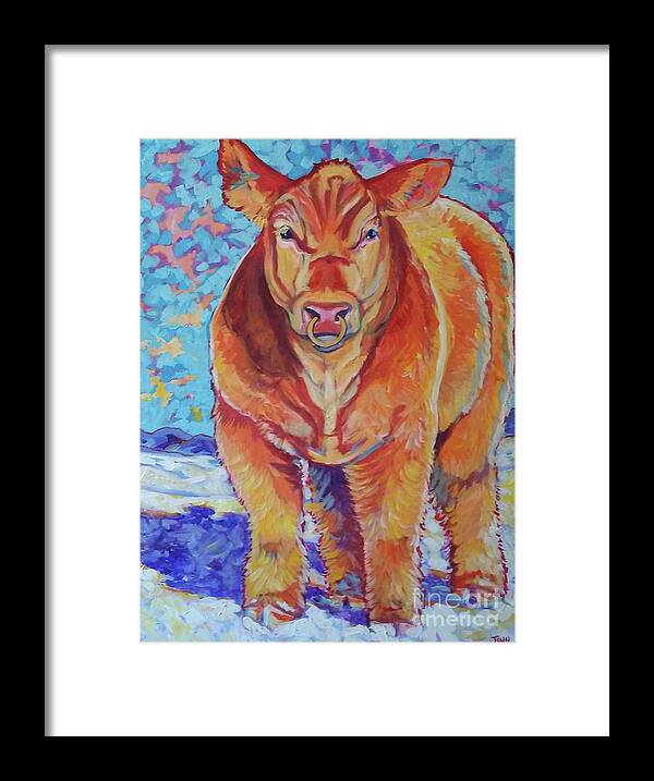 Show Framed Print featuring the painting Hawkeye by Jenn Cunningham
