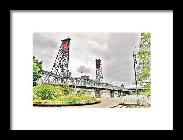 Hawthorne Bridge Framed Print featuring the photograph Hawthorne Bridge, Portland Oregon by Merle Grenz