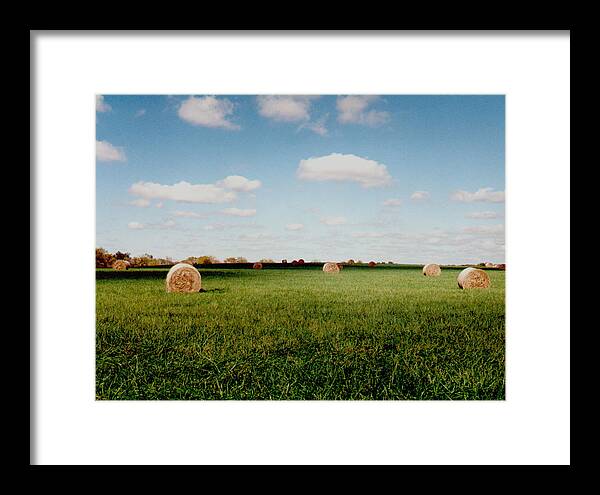 Farm Framed Print featuring the photograph Hay Fields by Rex E Ater