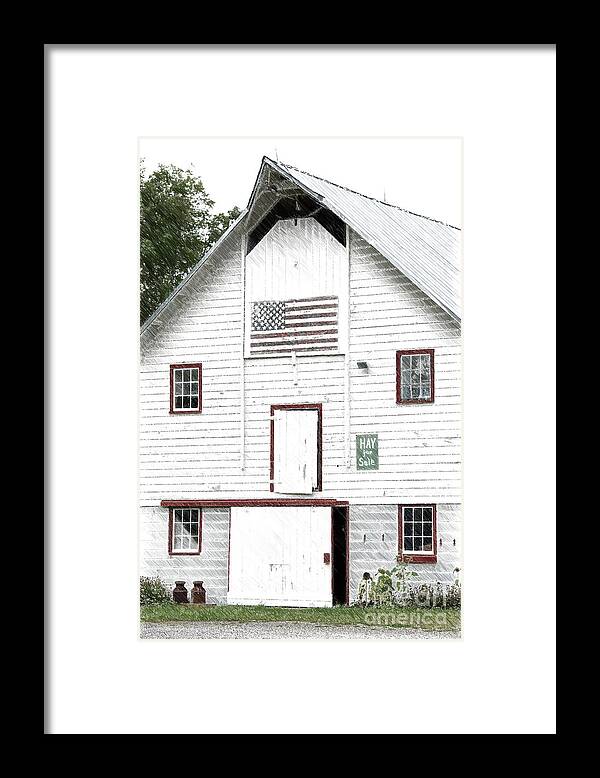 Barn Framed Print featuring the photograph Hay for Sale by Nicki McManus