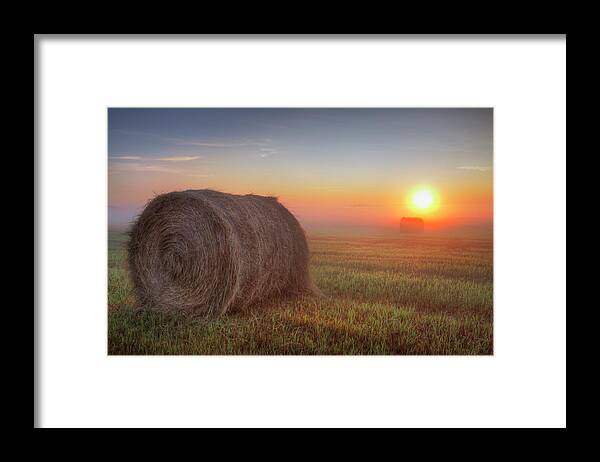 Hay Framed Print featuring the photograph Hayrise by Dan Jurak