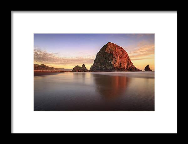 Haystack Rock Sunset by Adam Romanowicz