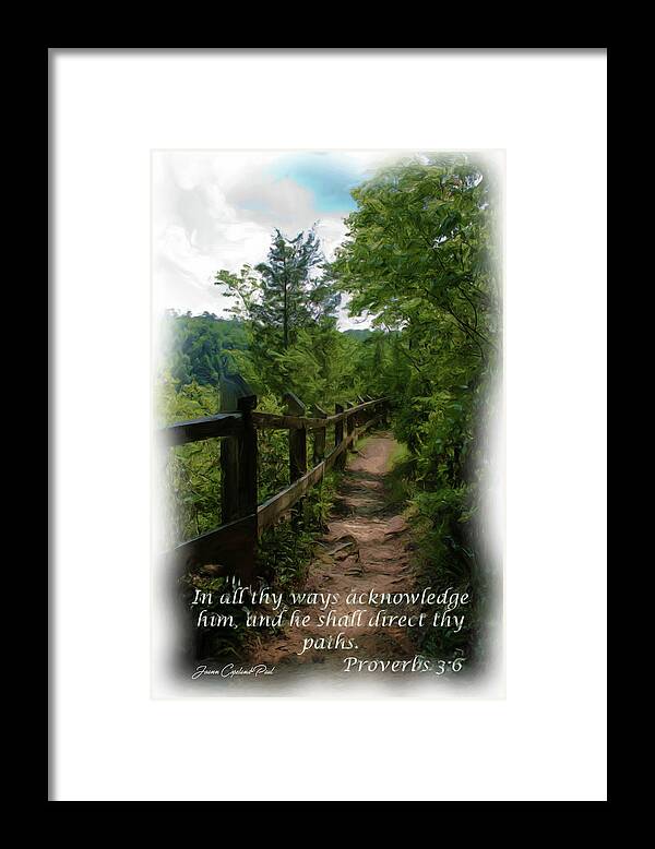 Kentucky Framed Print featuring the photograph He Shall Direct Thy Paths by Joann Copeland-Paul