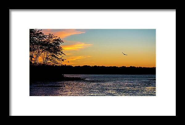 Sunset Framed Print featuring the photograph Heading Home by Cathy Kovarik