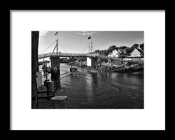 Maine Framed Print featuring the photograph Heading to Sea - Perkins Cove - Maine by Steven Ralser