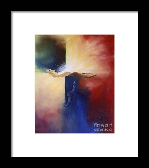 Christian Art Framed Print featuring the painting The Gift of Self by Maria Hunt