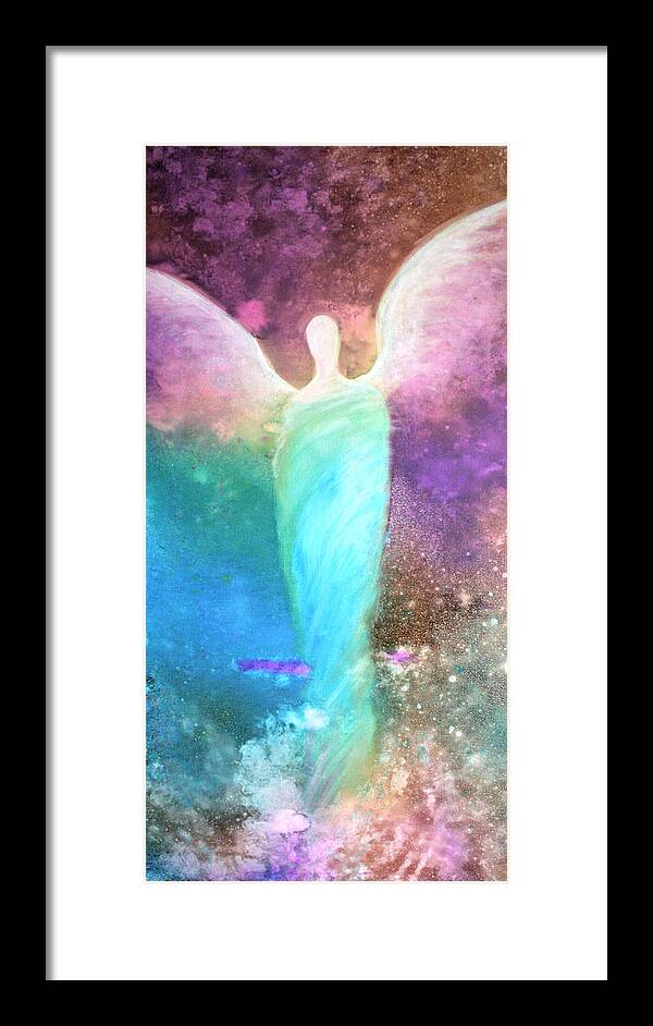 Angels Framed Print featuring the painting Healing Angels by Alma Yamazaki