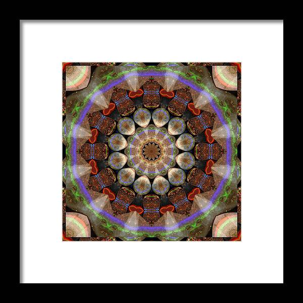 Prosperity Art Framed Print featuring the photograph Healing Mandala 30 by Bell And Todd