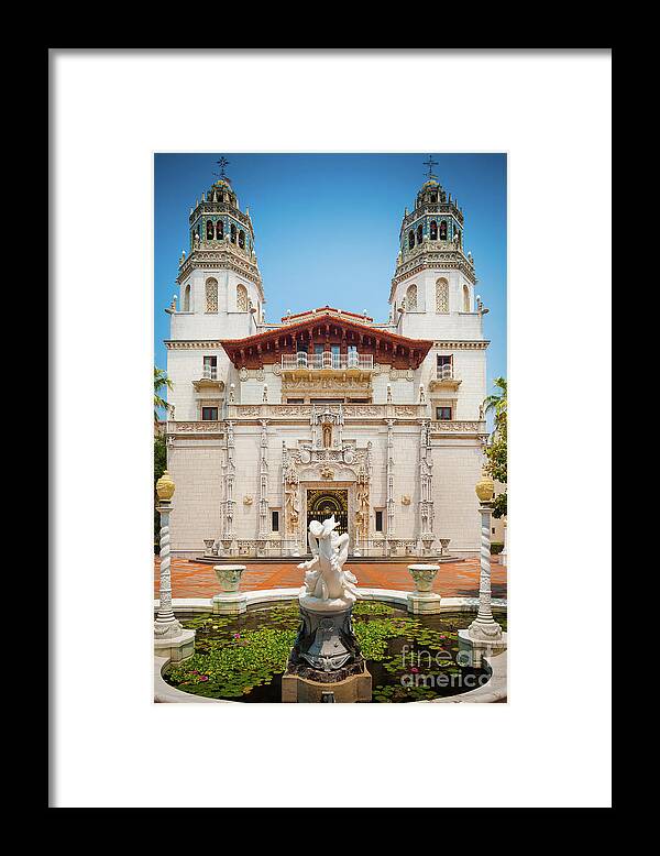 America Framed Print featuring the photograph Hearst Castle by Inge Johnsson