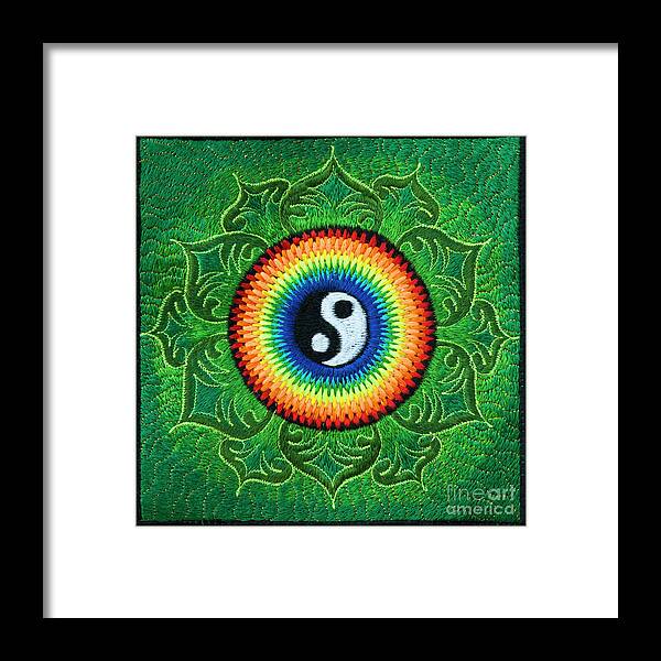 Yin Yang Framed Print featuring the photograph Heart Chakra by Tim Gainey