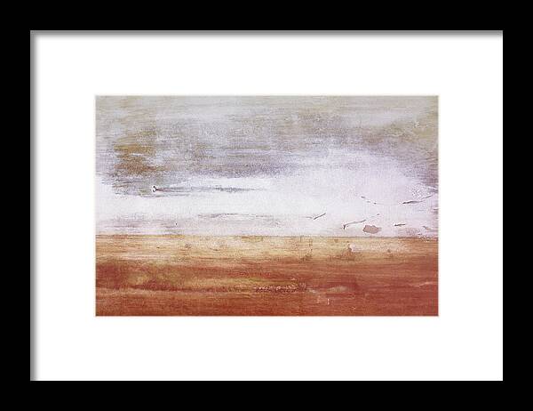 Abstract Framed Print featuring the mixed media Heartland- Art by Linda Woods by Linda Woods