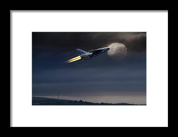 Aviation Framed Print featuring the digital art Heat Of The Night by Peter Chilelli