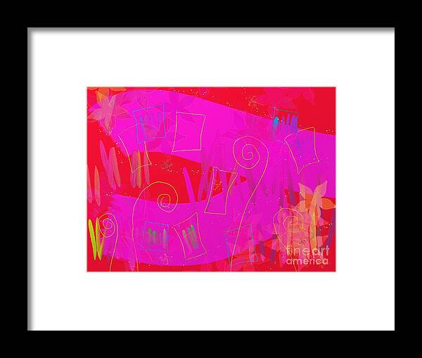 Abstract Framed Print featuring the digital art Heat wave by Chani Demuijlder