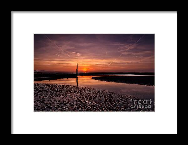 Sundown Framed Print featuring the photograph Heaven And Earth by Adrian Evans