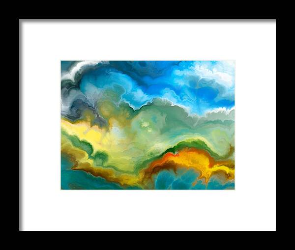 Abstract Framed Print featuring the digital art Heaven of Heaven by Jury Onyxman