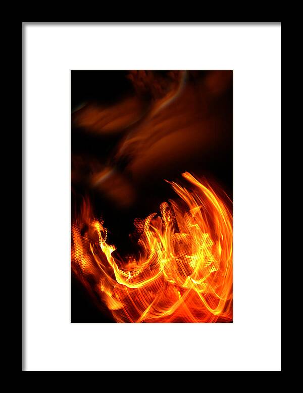 Fire Framed Print featuring the photograph Heavenly Flame by Donna Blackhall