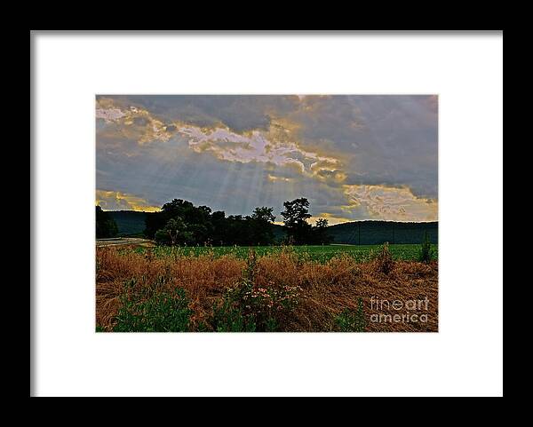  Framed Print featuring the photograph Heaven's Ever Loving Light by Tracy Rice Frame Of Mind