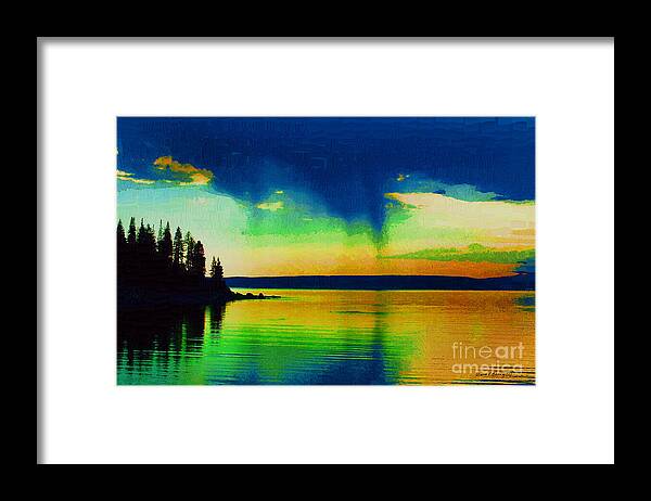 Diane Berry Framed Print featuring the painting Heaven's Rest by Diane E Berry