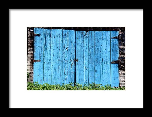 Blue Framed Print featuring the photograph Heavy Blue In The Aley by Kreddible Trout