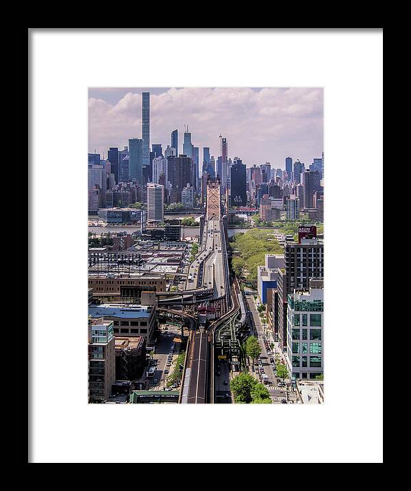 Nyc Framed Print featuring the photograph Heavy Hauling Bridge by S Paul Sahm