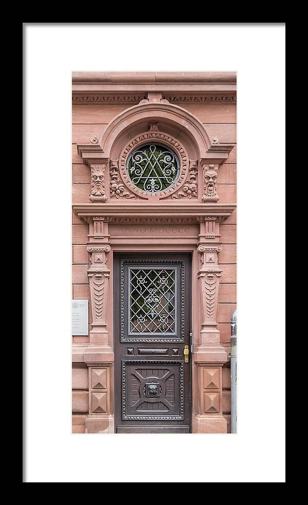 2014 Framed Print featuring the photograph Heidelberg Door 10 by Teresa Mucha