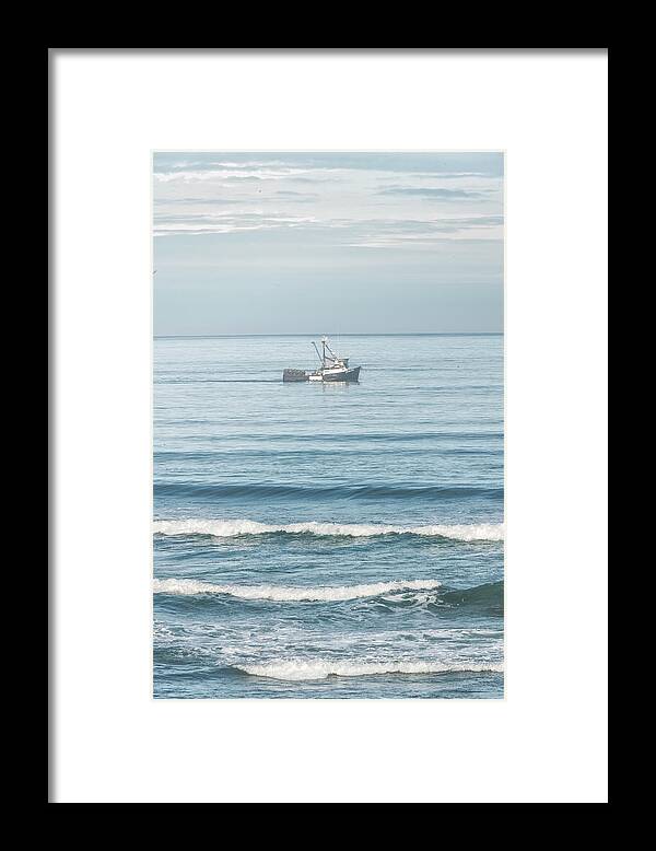 Oregon Coast Framed Print featuring the photograph Heidi Sue Fishing Boat by Tom Singleton