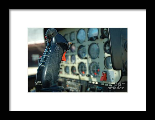 Helicopter Framed Print featuring the photograph Helicopter Cockpit by Micah May