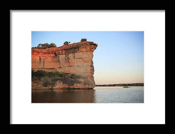 Possum Kingdom Lake Framed Print featuring the photograph Hell's Gate 4 by Emily Olson