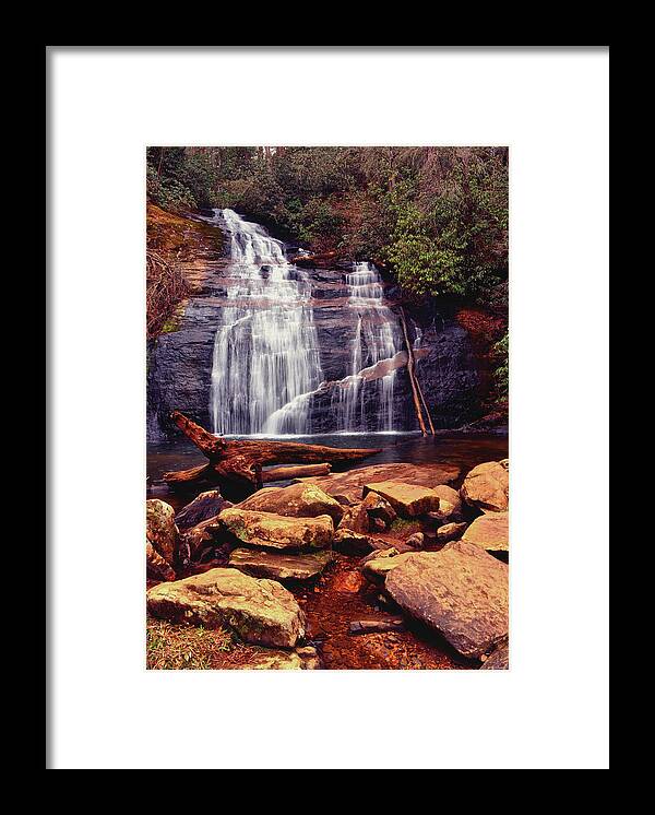 Waterfall Framed Print featuring the photograph Helton Falls 003 by George Bostian