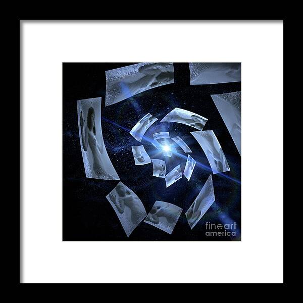 Trapped Framed Print featuring the photograph Her Inner World by Jeff Breiman