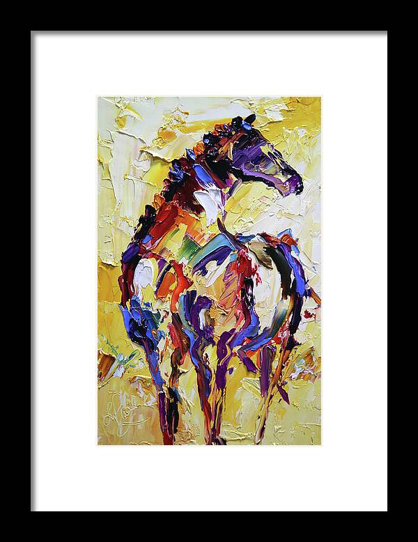 Horse Paintings Framed Print featuring the painting Here's Lookin At Ya by Laurie Pace